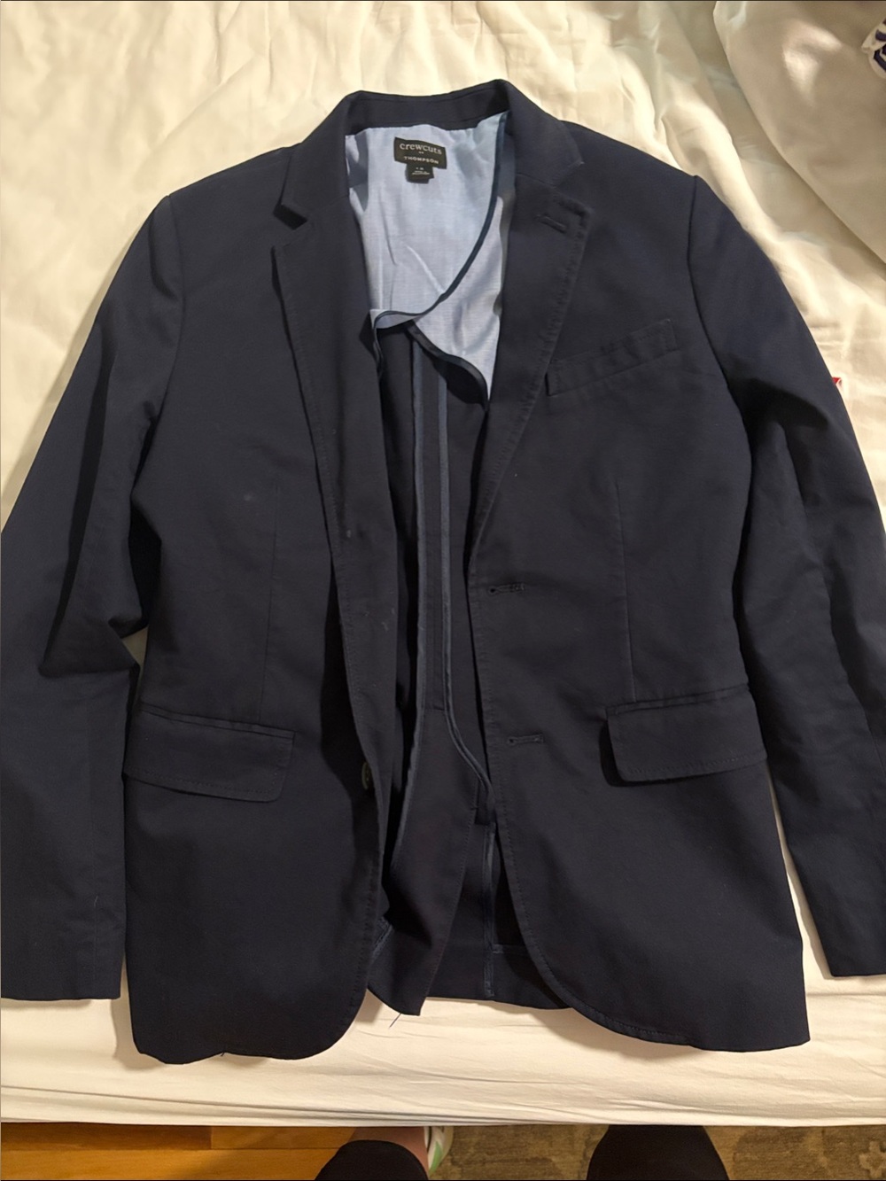 Crewcuts Navy Lightweight Blazer Jacket